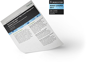 Fusion - Episerver - Forrester Wave for Web Content Management